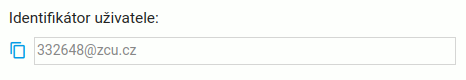 Zkopírujte identifikátor uživatele